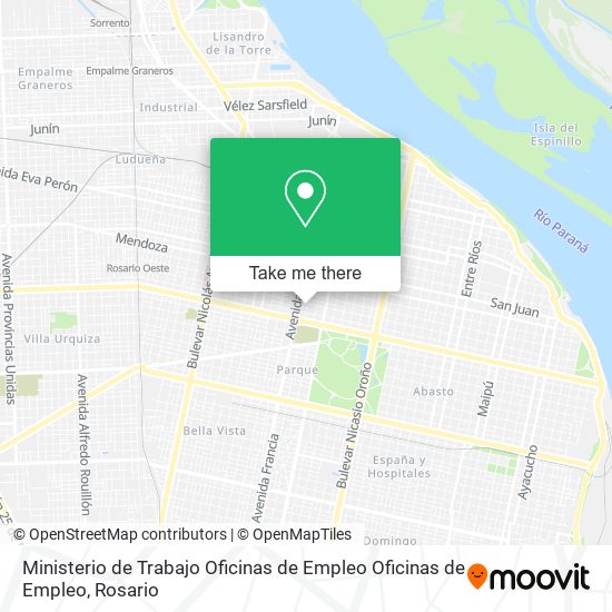 Mapa de Ministerio de Trabajo Oficinas de Empleo Oficinas de Empleo
