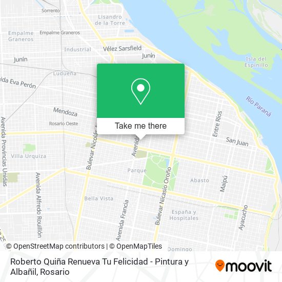 Roberto Quiña Renueva Tu Felicidad - Pintura y Albañil map