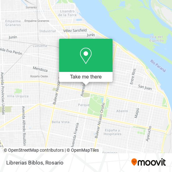 Mapa de Librerias Biblos