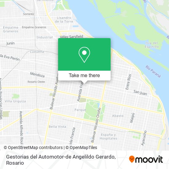 Gestorias del Automotor-de Angelildo Gerardo map