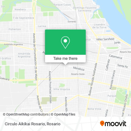 Circulo Aikikai Rosario map
