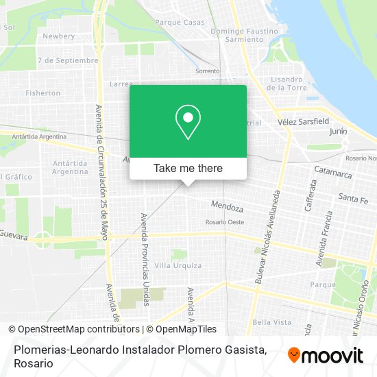 Plomerias-Leonardo Instalador Plomero Gasista map