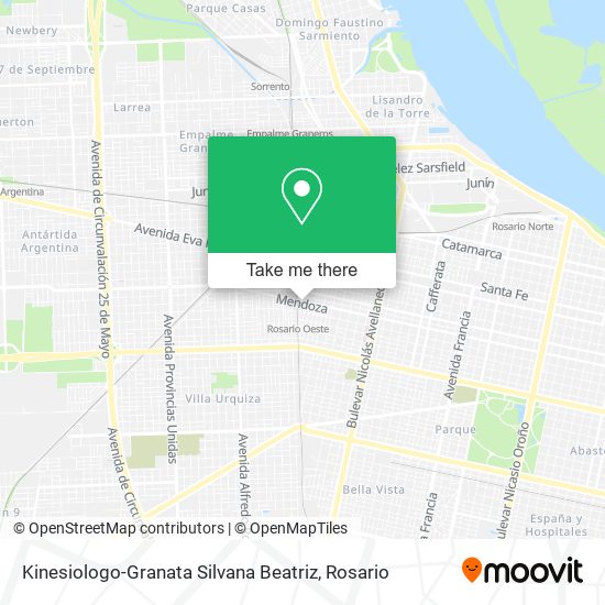 Kinesiologo-Granata Silvana Beatriz map