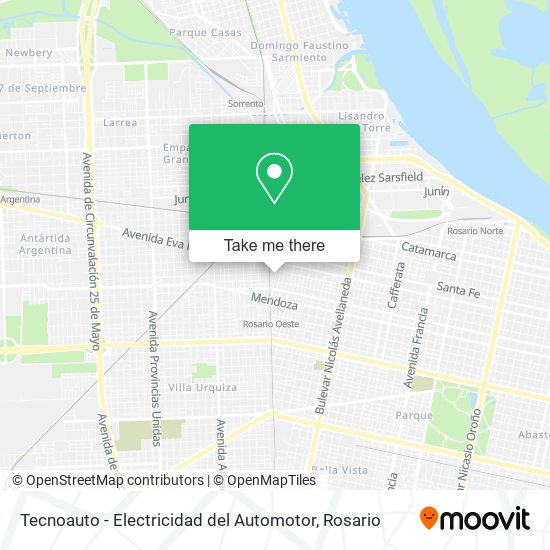 Mapa de Tecnoauto - Electricidad del Automotor