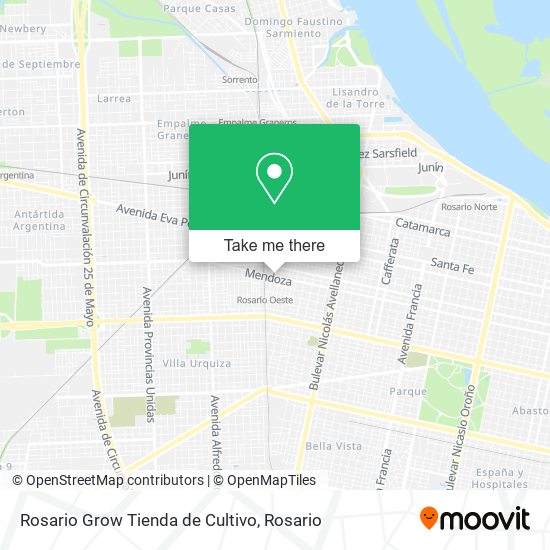 Rosario Grow Tienda de Cultivo map