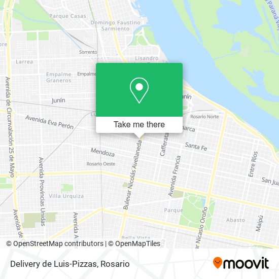 Mapa de Delivery de Luis-Pizzas