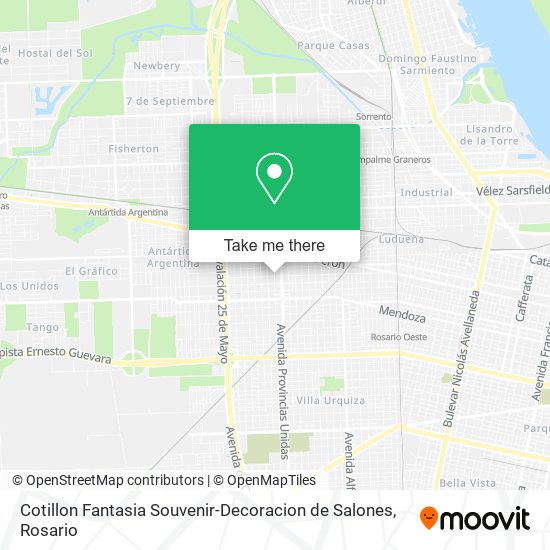 Cotillon Fantasia Souvenir-Decoracion de Salones map