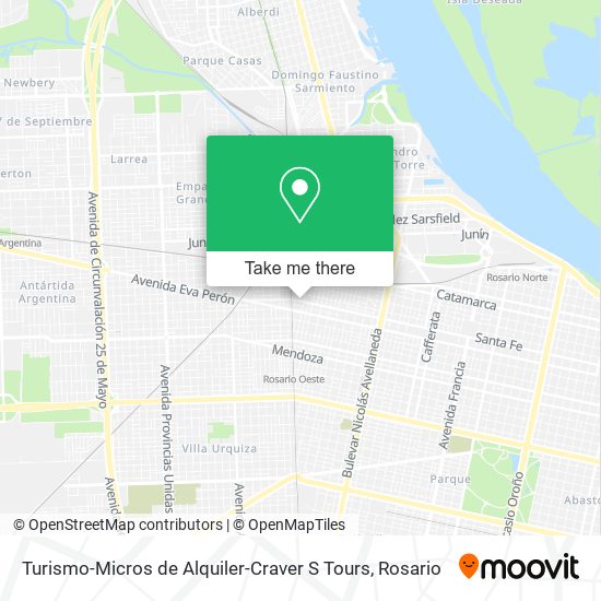Turismo-Micros de Alquiler-Craver S Tours map