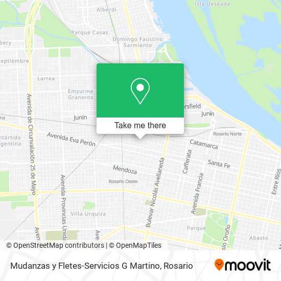 Mudanzas y Fletes-Servicios G Martino map