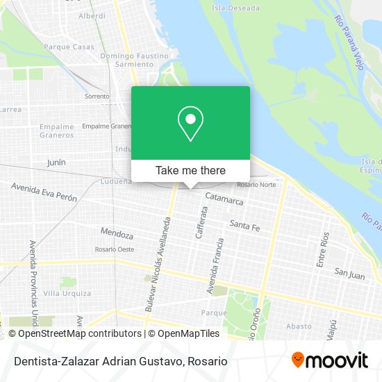 Dentista-Zalazar Adrian Gustavo map