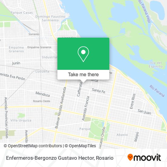 Enfermeros-Bergonzo Gustavo Hector map