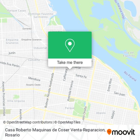 Casa Roberto Maquinas de Coser Venta-Reparacion map