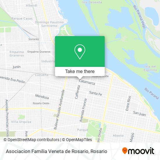 Asociacion Familia Veneta de Rosario map