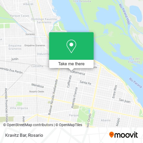 Mapa de Kravitz Bar