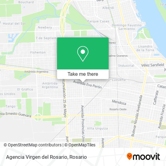 Agencia Virgen del Rosario map