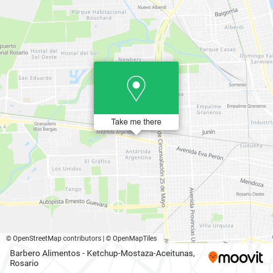 Barbero Alimentos - Ketchup-Mostaza-Aceitunas map