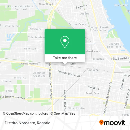 Distrito Noroeste map