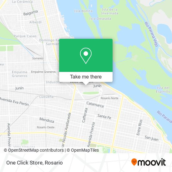 One Click Store map