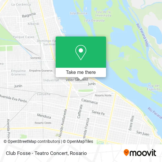 Club Fosse - Teatro Concert map