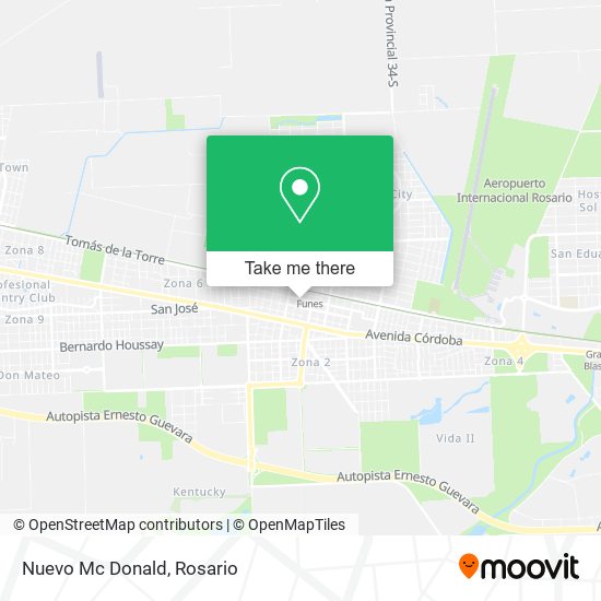 Mapa de Nuevo Mc Donald