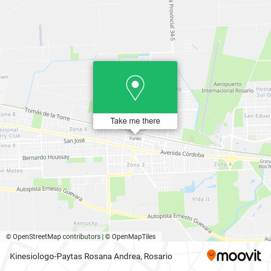 Kinesiologo-Paytas Rosana Andrea map