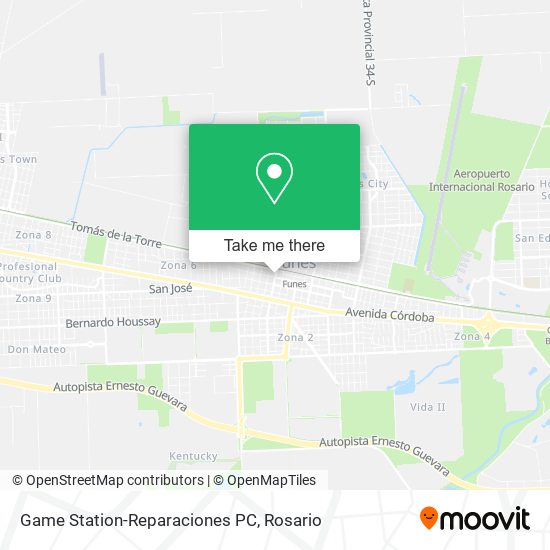 Mapa de Game Station-Reparaciones PC