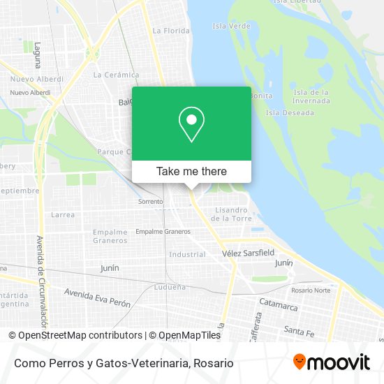 Como Perros y Gatos-Veterinaria map