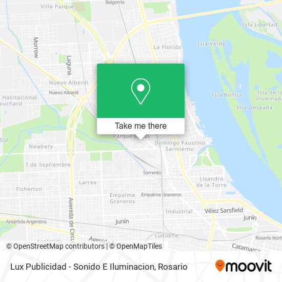 Mapa de Lux Publicidad - Sonido E Iluminacion