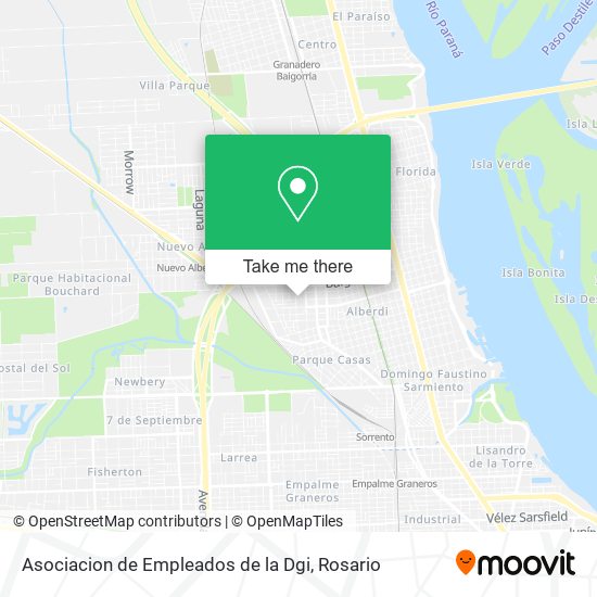 Asociacion de Empleados de la Dgi map