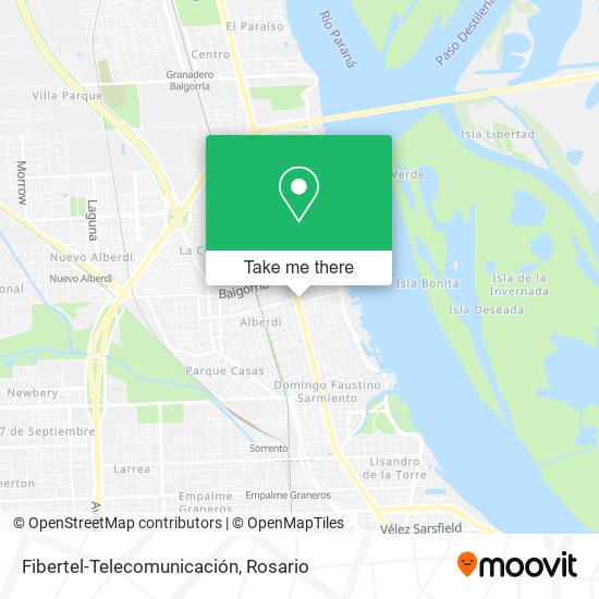 Fibertel-Telecomunicación map