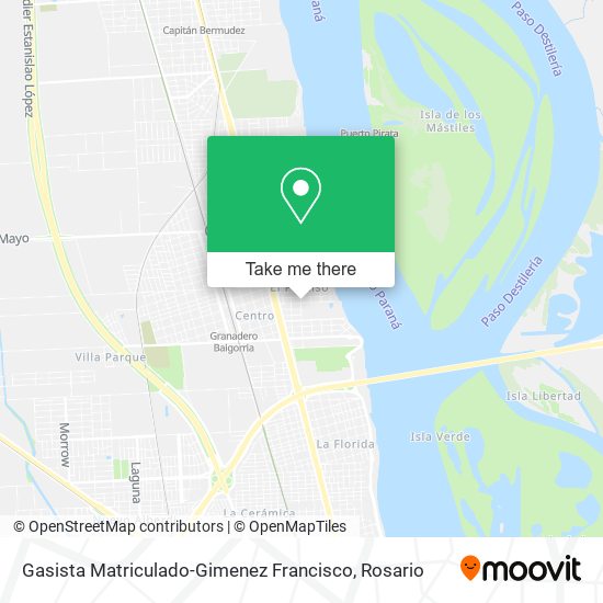 Gasista Matriculado-Gimenez Francisco map