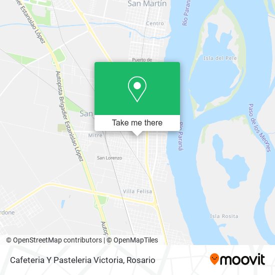 Cafeteria Y Pasteleria Victoria map