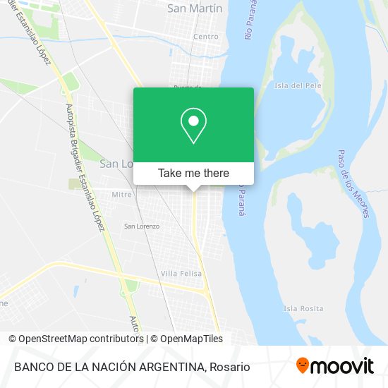 BANCO DE LA NACIÓN ARGENTINA map
