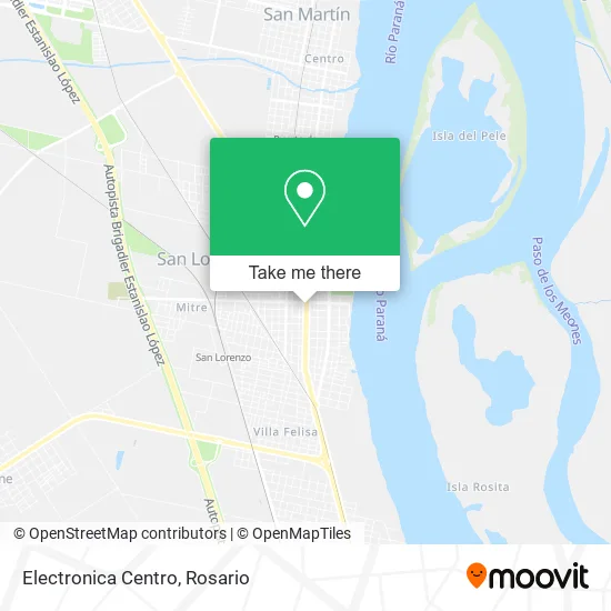 Mapa de Electronica Centro