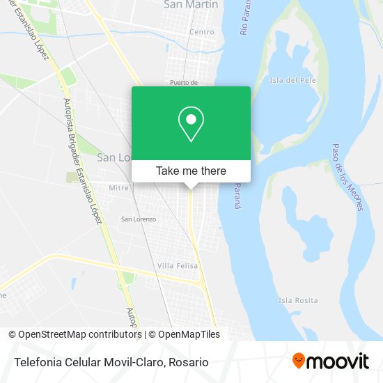 Telefonia Celular Movil-Claro map