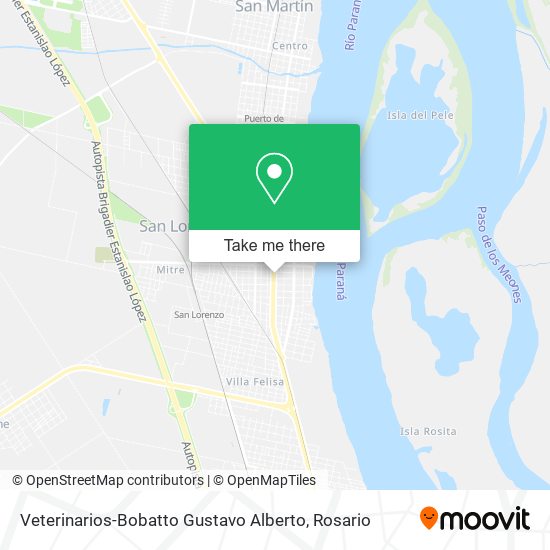 Mapa de Veterinarios-Bobatto Gustavo Alberto