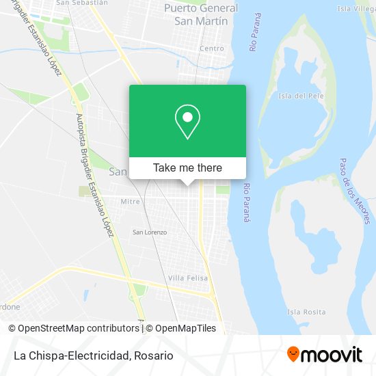 Mapa de La Chispa-Electricidad