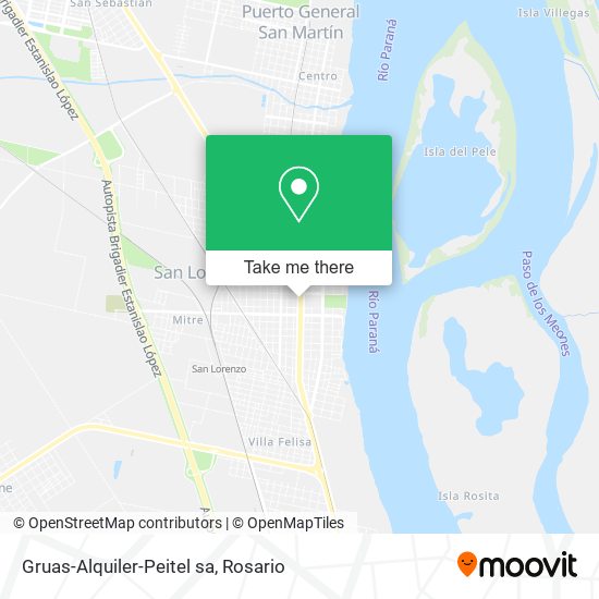 Mapa de Gruas-Alquiler-Peitel sa