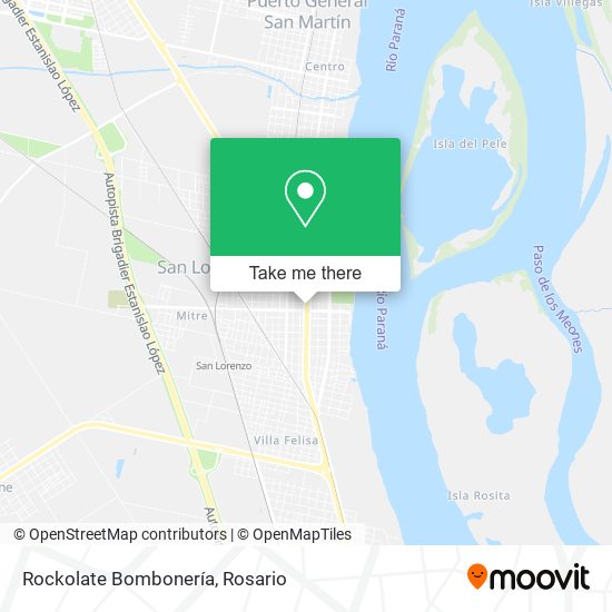 Rockolate Bombonería map