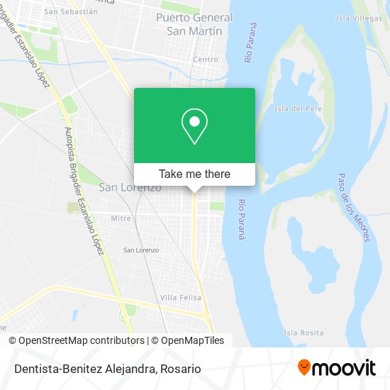 Mapa de Dentista-Benitez Alejandra