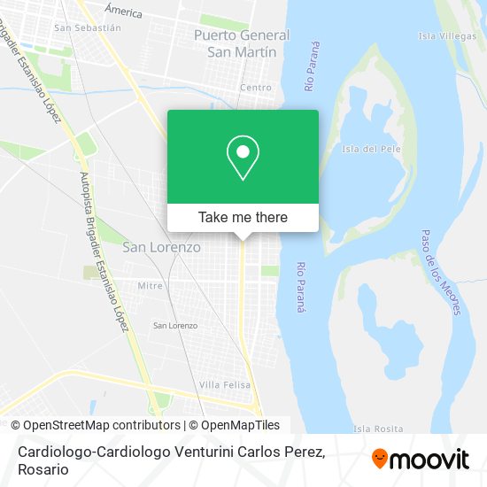 Cardiologo-Cardiologo Venturini Carlos Perez map