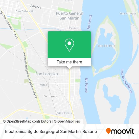 Electronica Sg de Sergiogral San Martin map