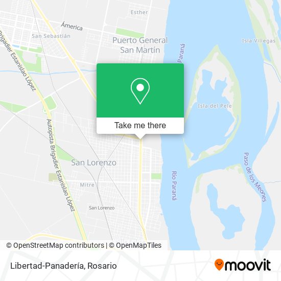 Libertad-Panadería map