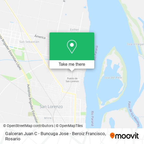 Mapa de Galceran Juan C - Buncuga Jose - Beroiz Francisco
