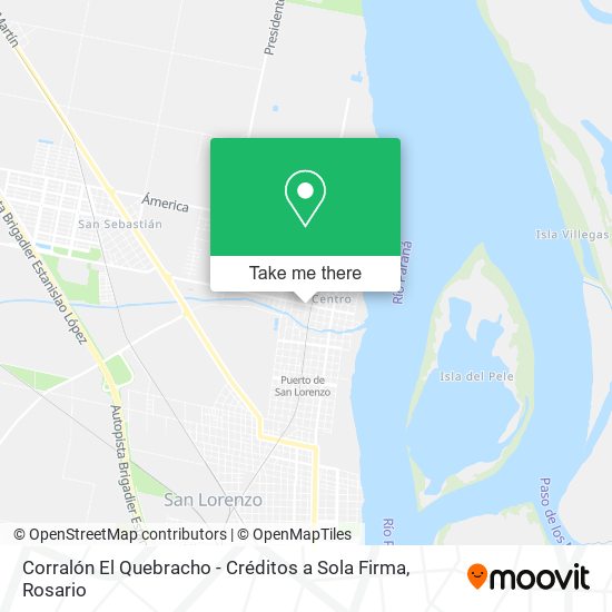 Corralón El Quebracho - Créditos a Sola Firma map