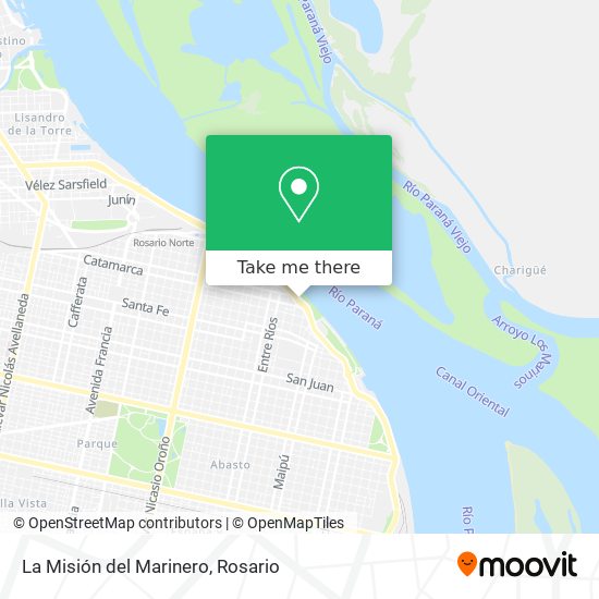 Mapa de La Misión del Marinero
