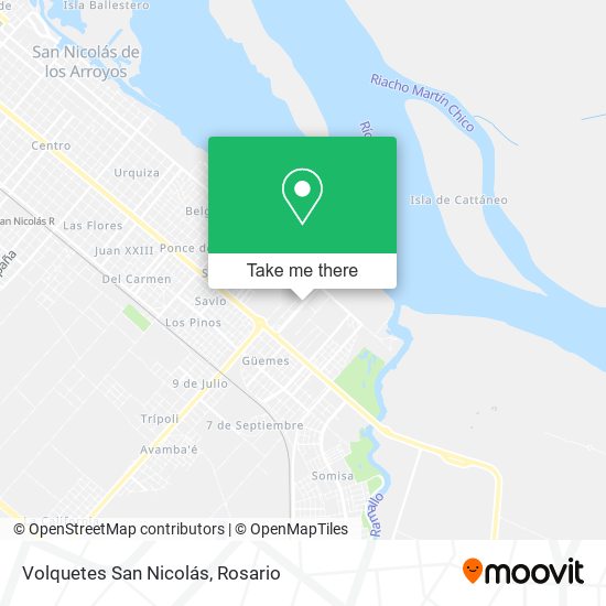 Volquetes San Nicolás map