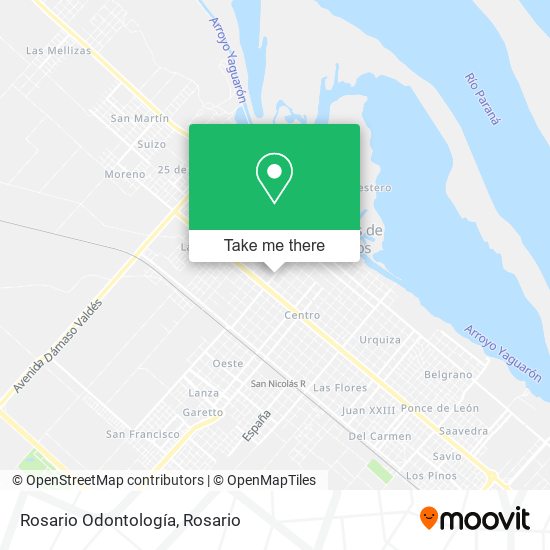 Mapa de Rosario Odontología