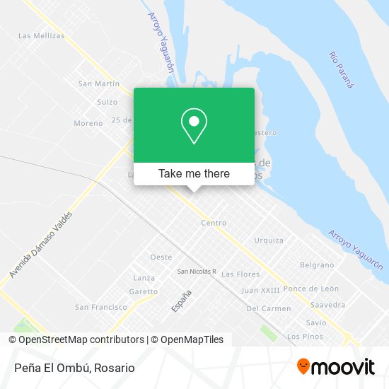 Peña El Ombú map