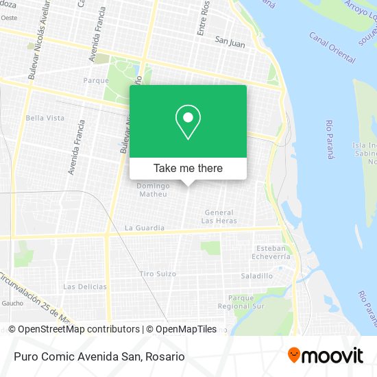 Puro Comic Avenida San map